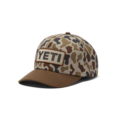 YETI® Wetlands Camo Logo Badge Mid Pro フラットブリム キャップ