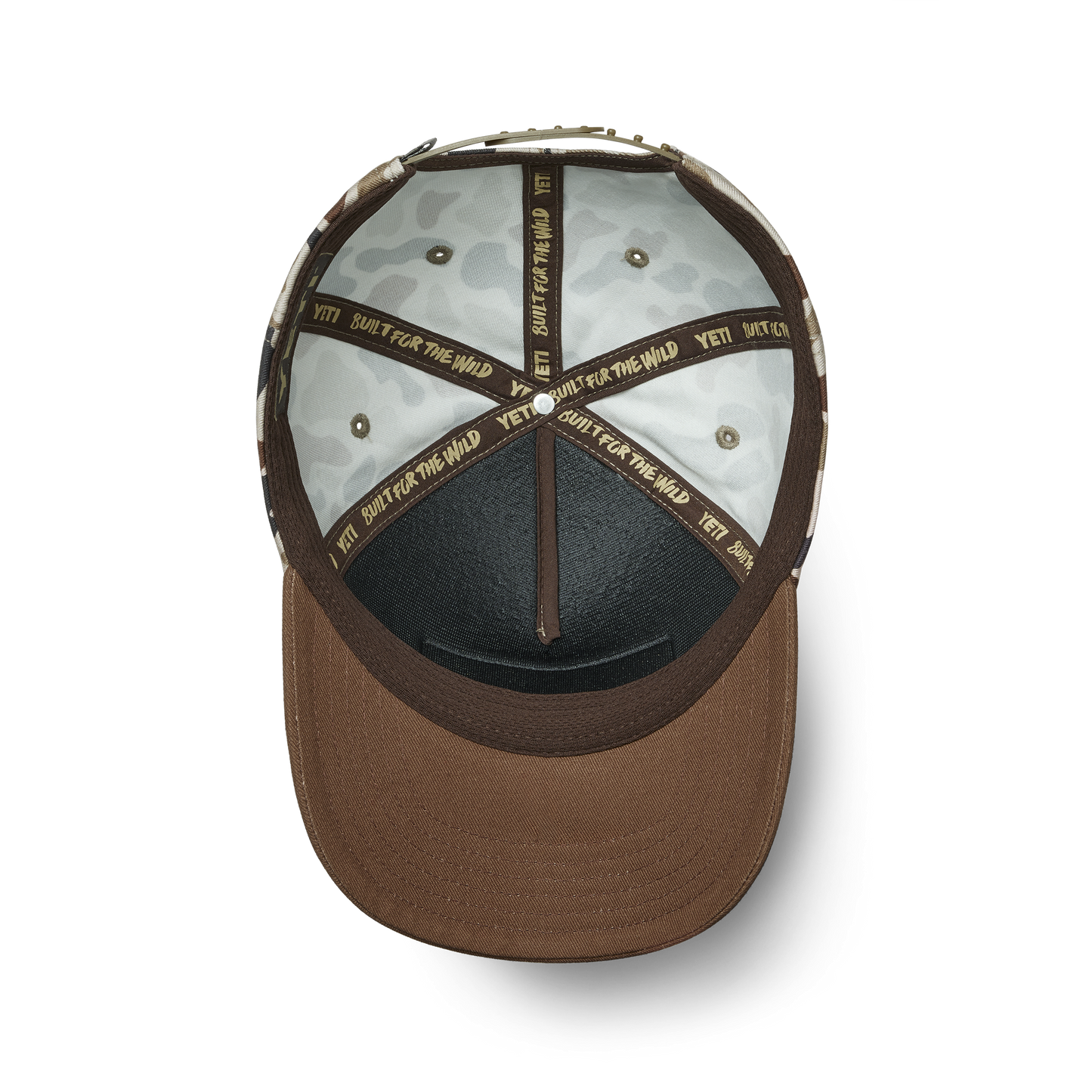 YETI® Wetlands Camo Logo Badge Mid Pro フラットブリム キャップ