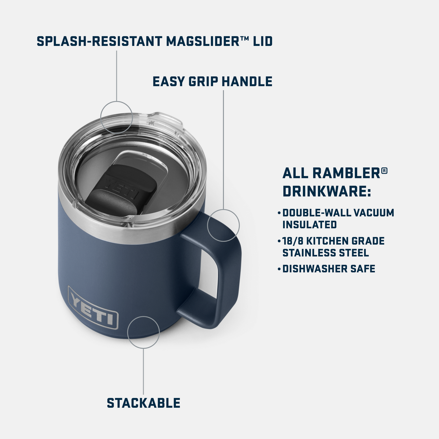 Rambler® 10 oz (295 ml) スタッカブルカップ