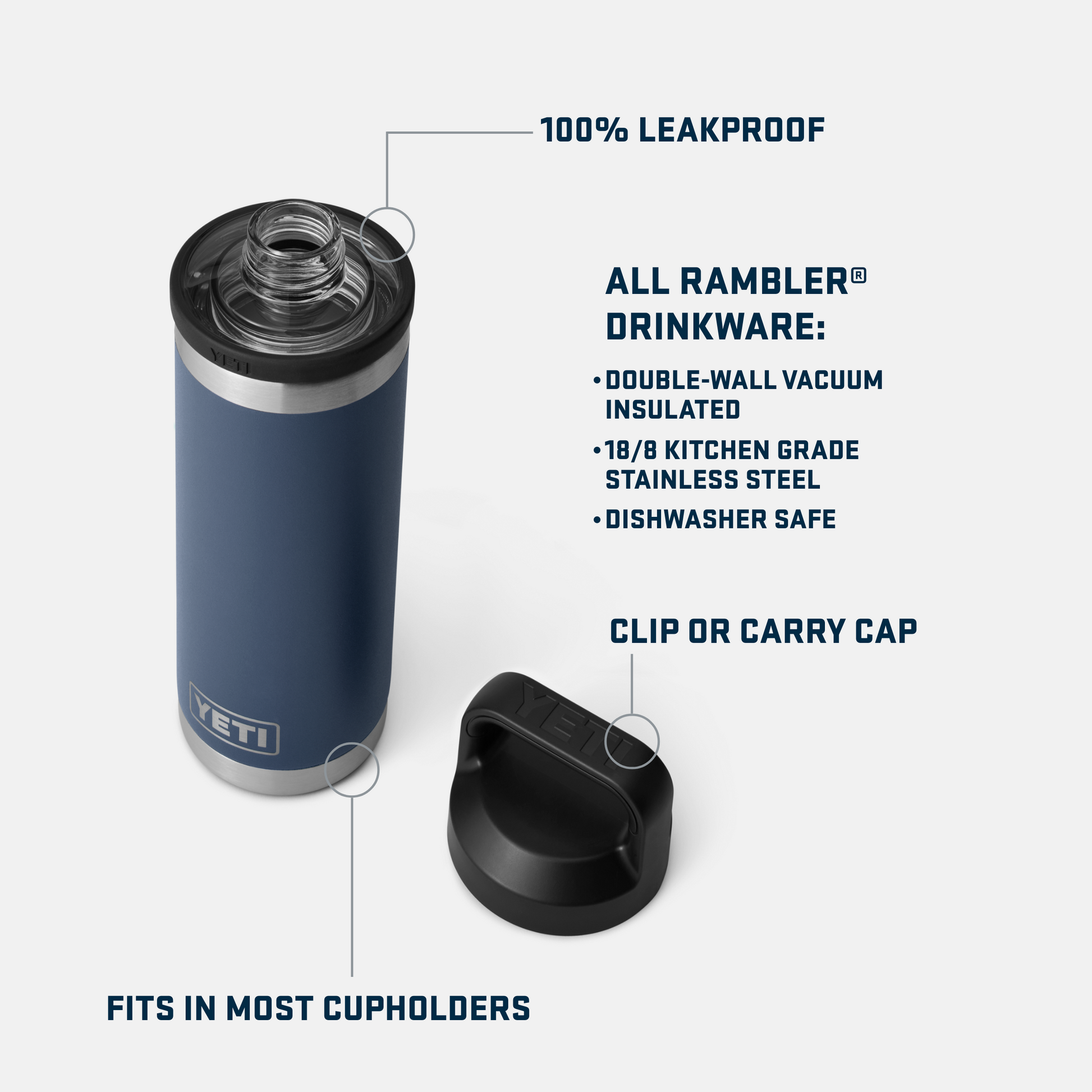 YETI Rambler® 18oz（532mL）ボトル – YETIジャパン合同会社