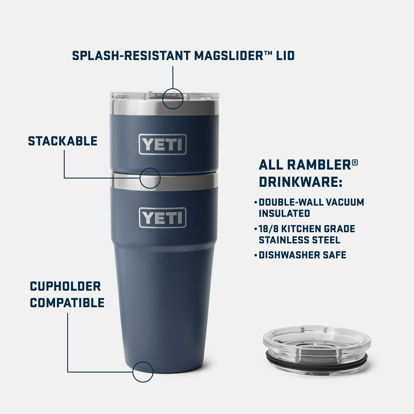 Rambler® 20oz（591mL）スタッカブルカップ