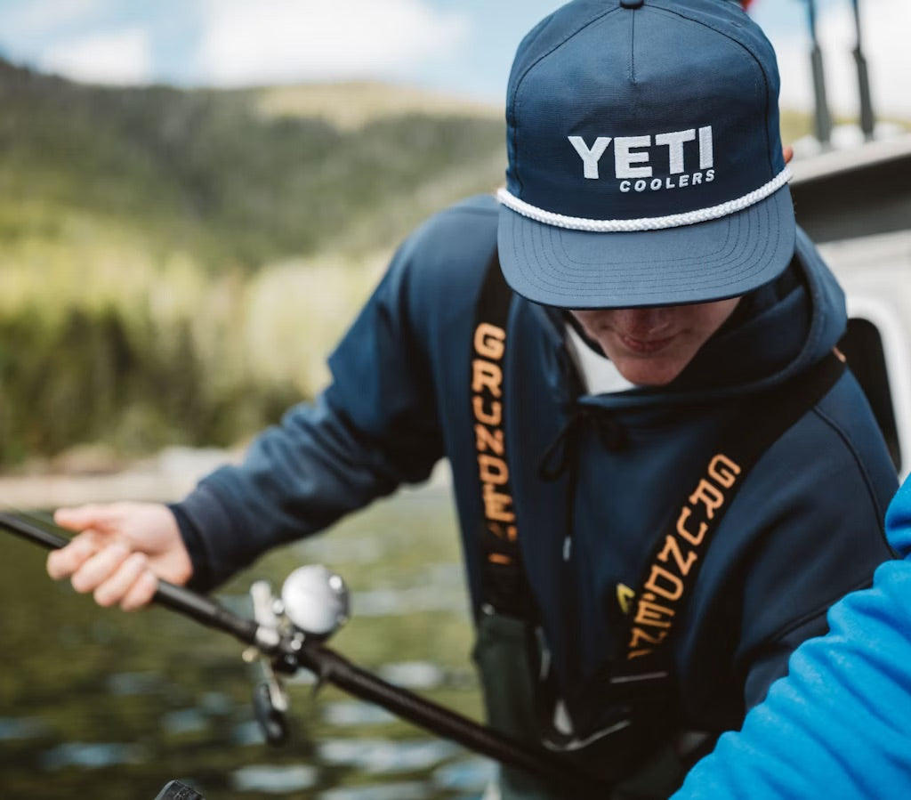 YETI COOLERS Mid Pro Flat Brim Rope Hat