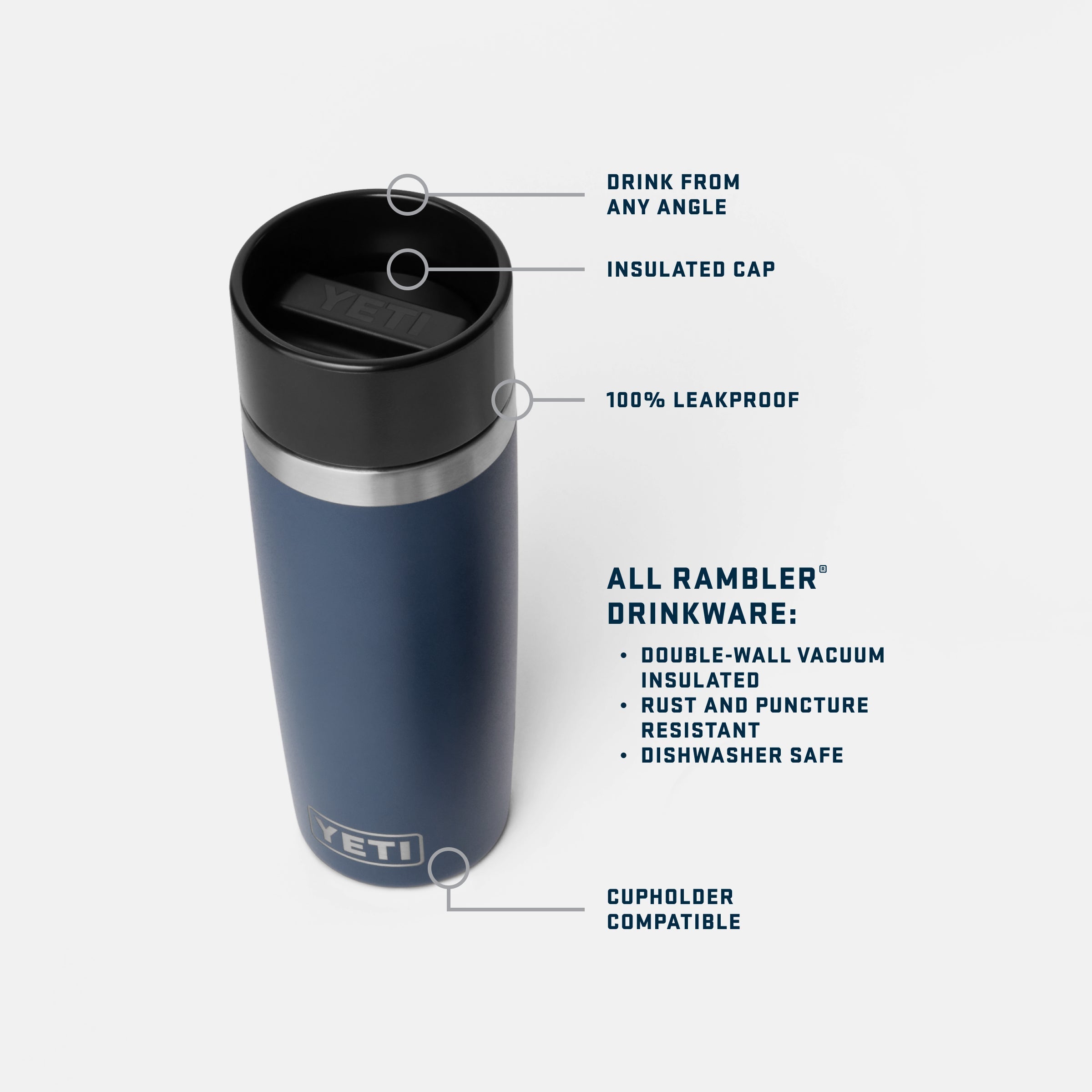 YETI Rambler® 16oz（473mL）トラベルボトル – YETIジャパン合同会社