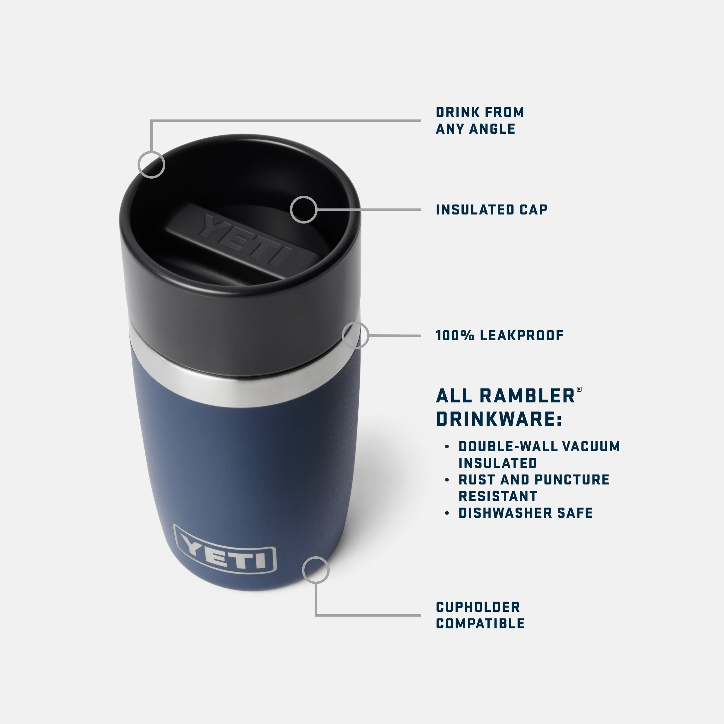 YETI Rambler® 8oz（236mL）トラベルボトル – YETIジャパン合同会社