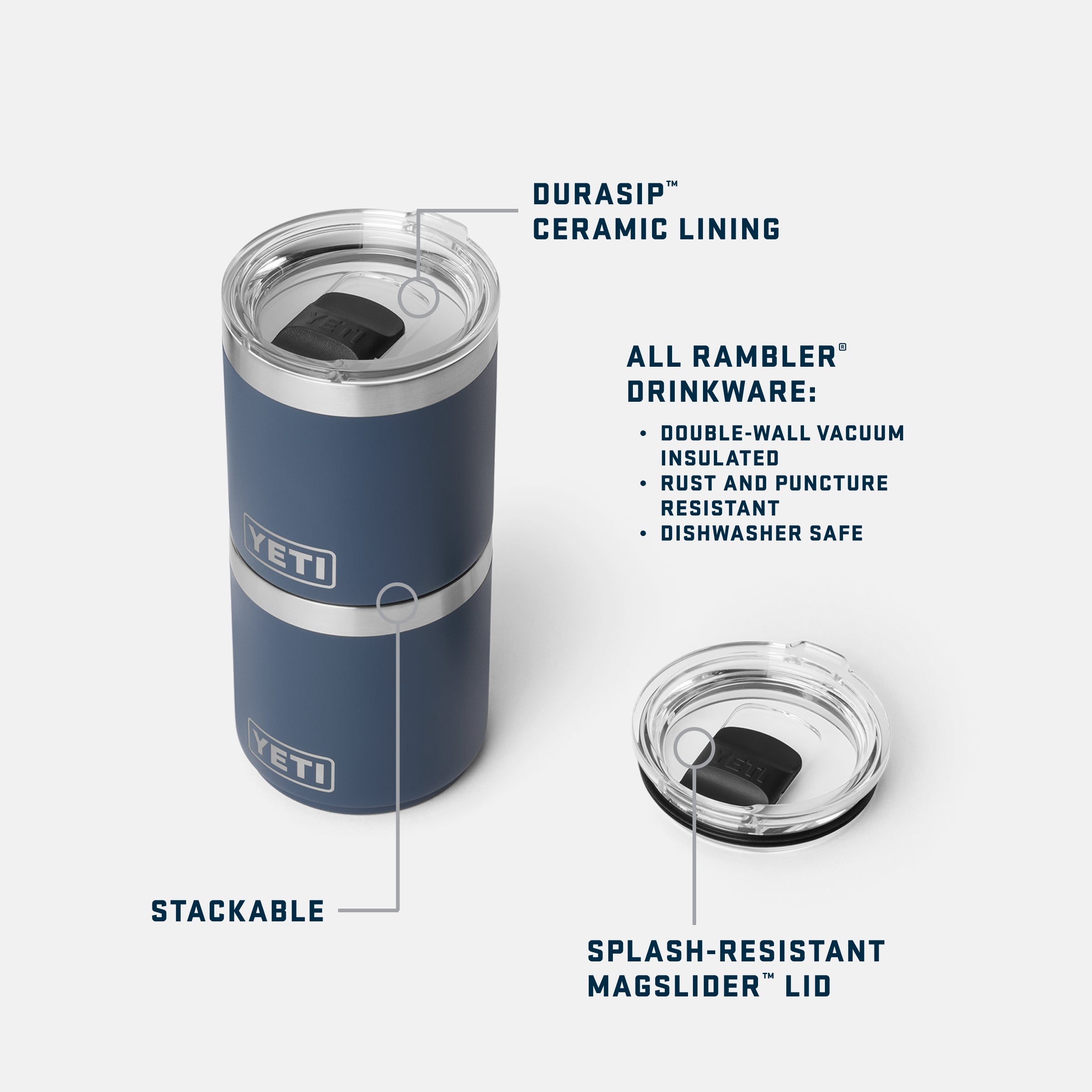 Rambler® 10 oz (295 ml) セラミック スタッカブルローボール – YETI